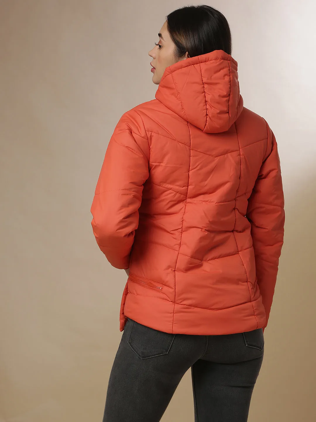 Campus Sutra Women Solid Stylish Casual Bomber Jacket