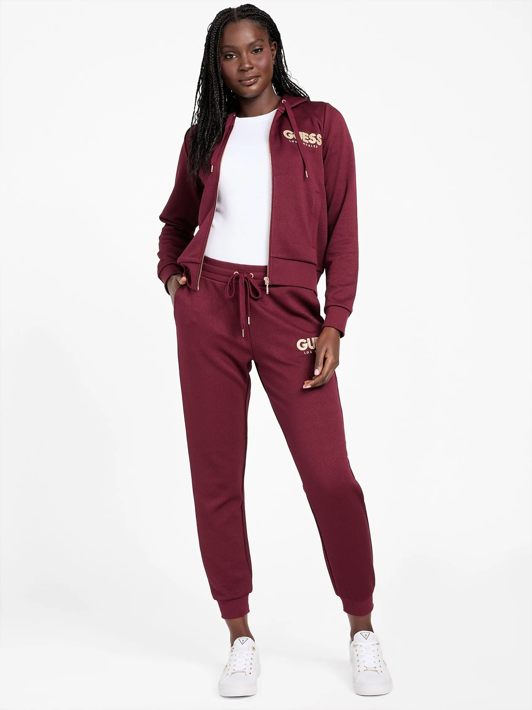 Casandra Jacquard Zip Hoodie