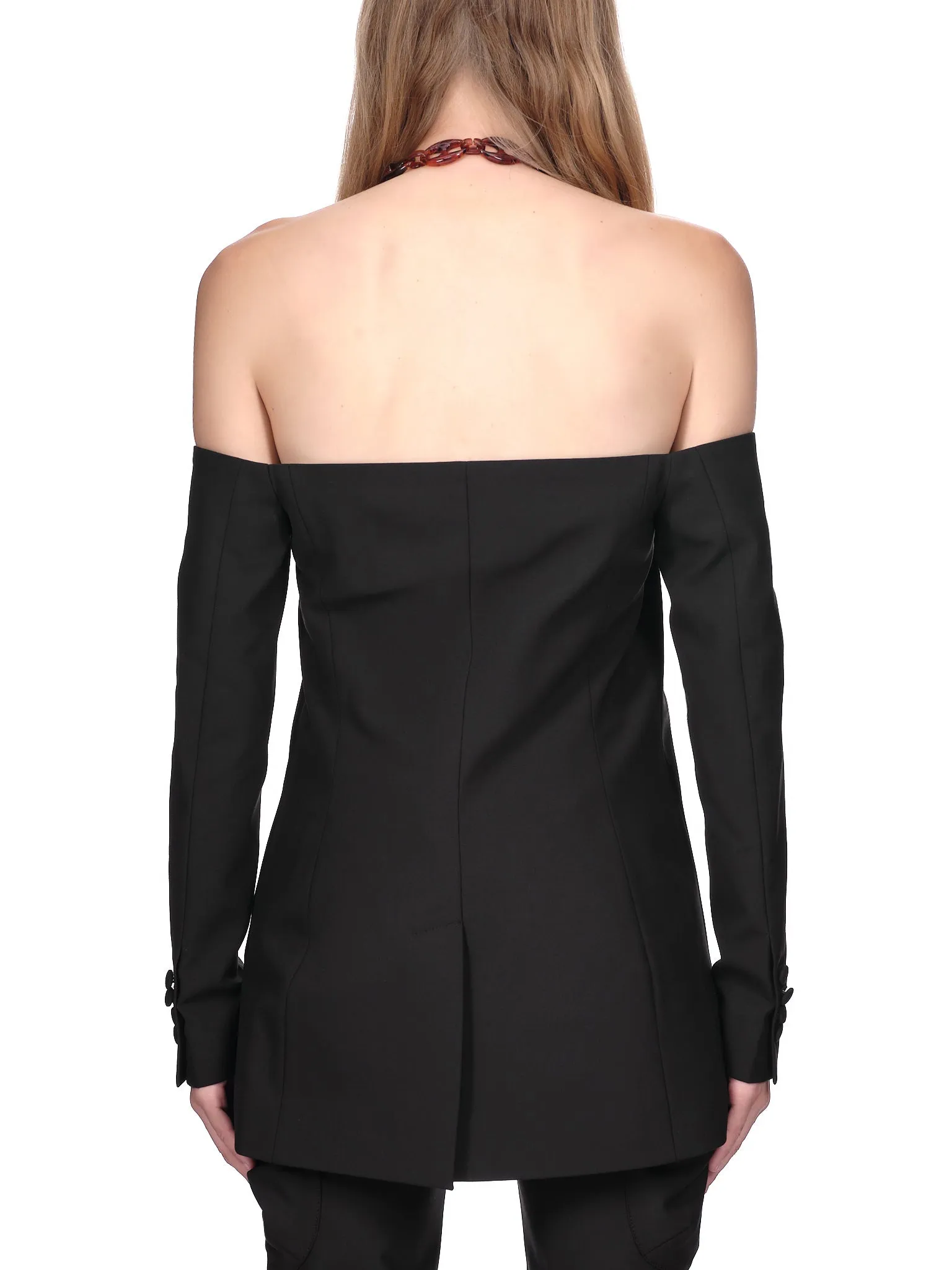 Chain Detail Blazer (COP-V27106-BLACK)