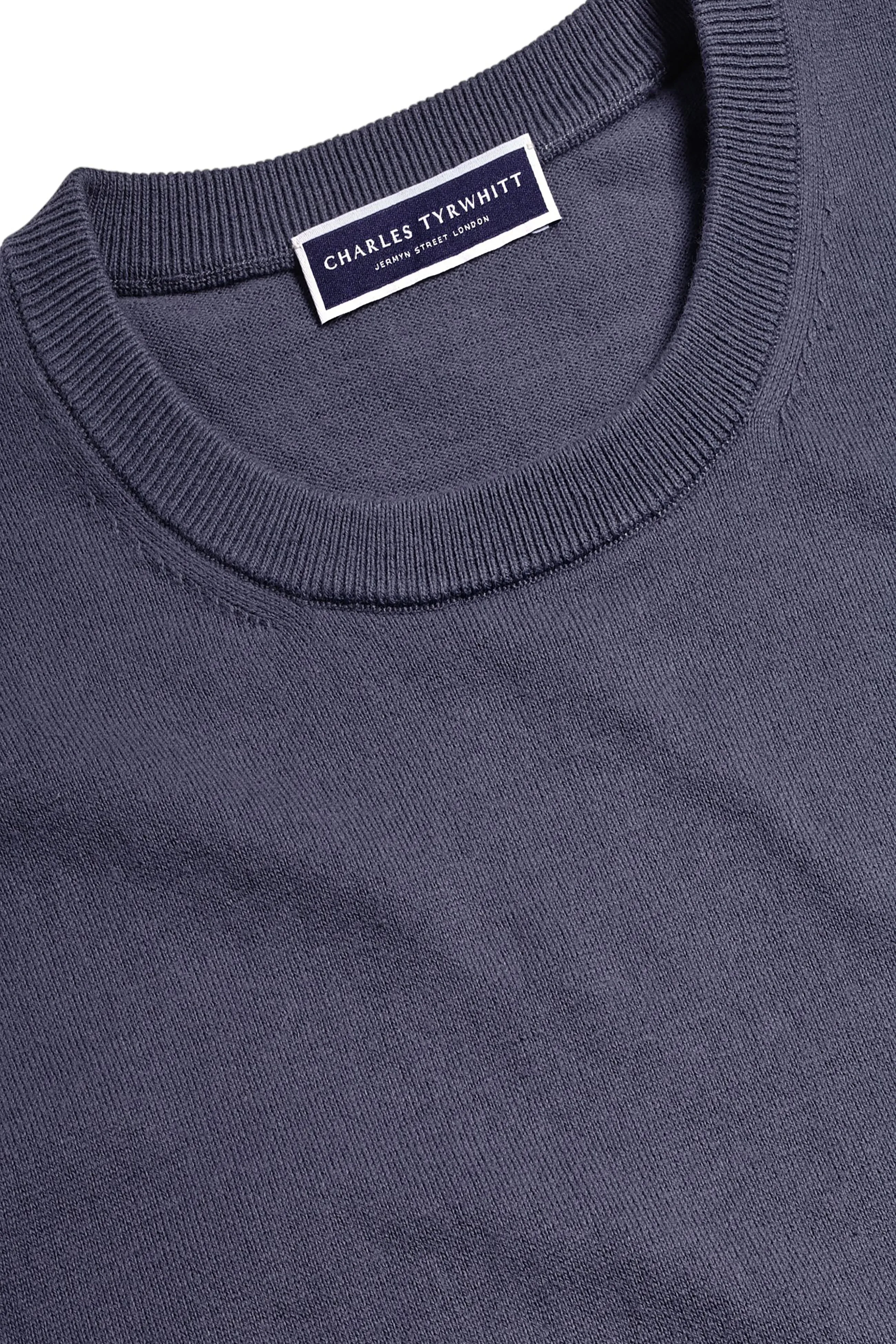 Charles Tyrwhitt Men's Combed Cotton Crew Neck Sweater