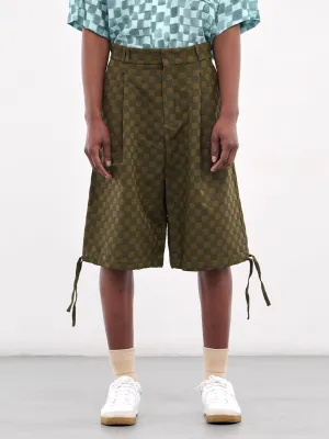 Checkerboard Shorts (PT022V3-GREEN)