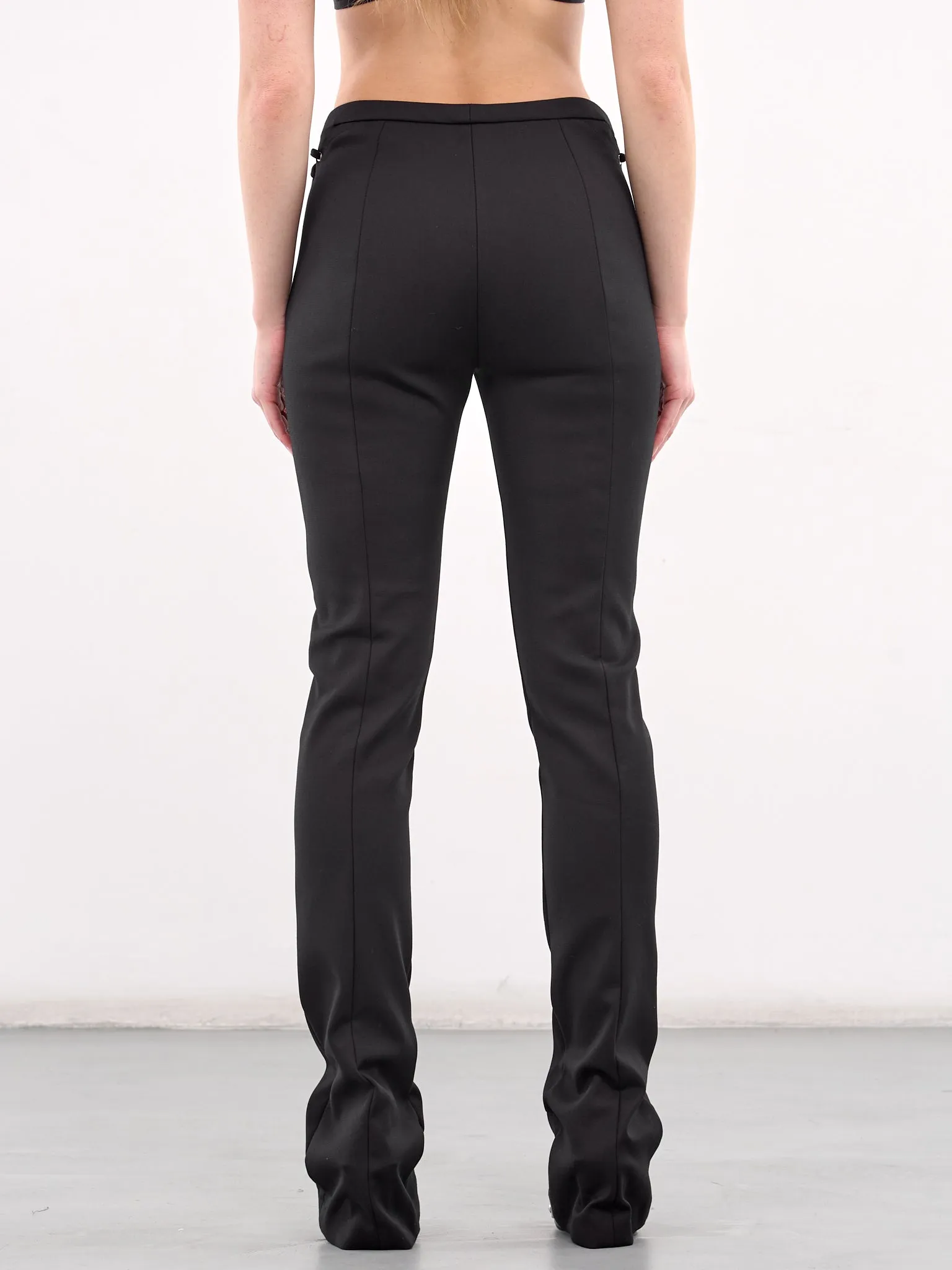 Compact Cotton Pants (4P088A-N0990-BLACK)