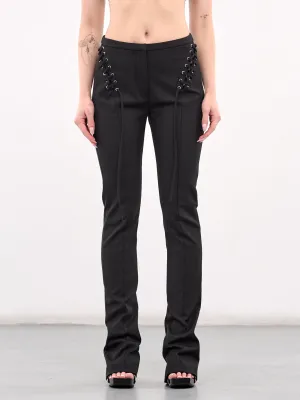 Compact Cotton Pants (4P088A-N0990-BLACK)