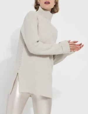 Cozy Rib Pullover Sweater In Alabaster