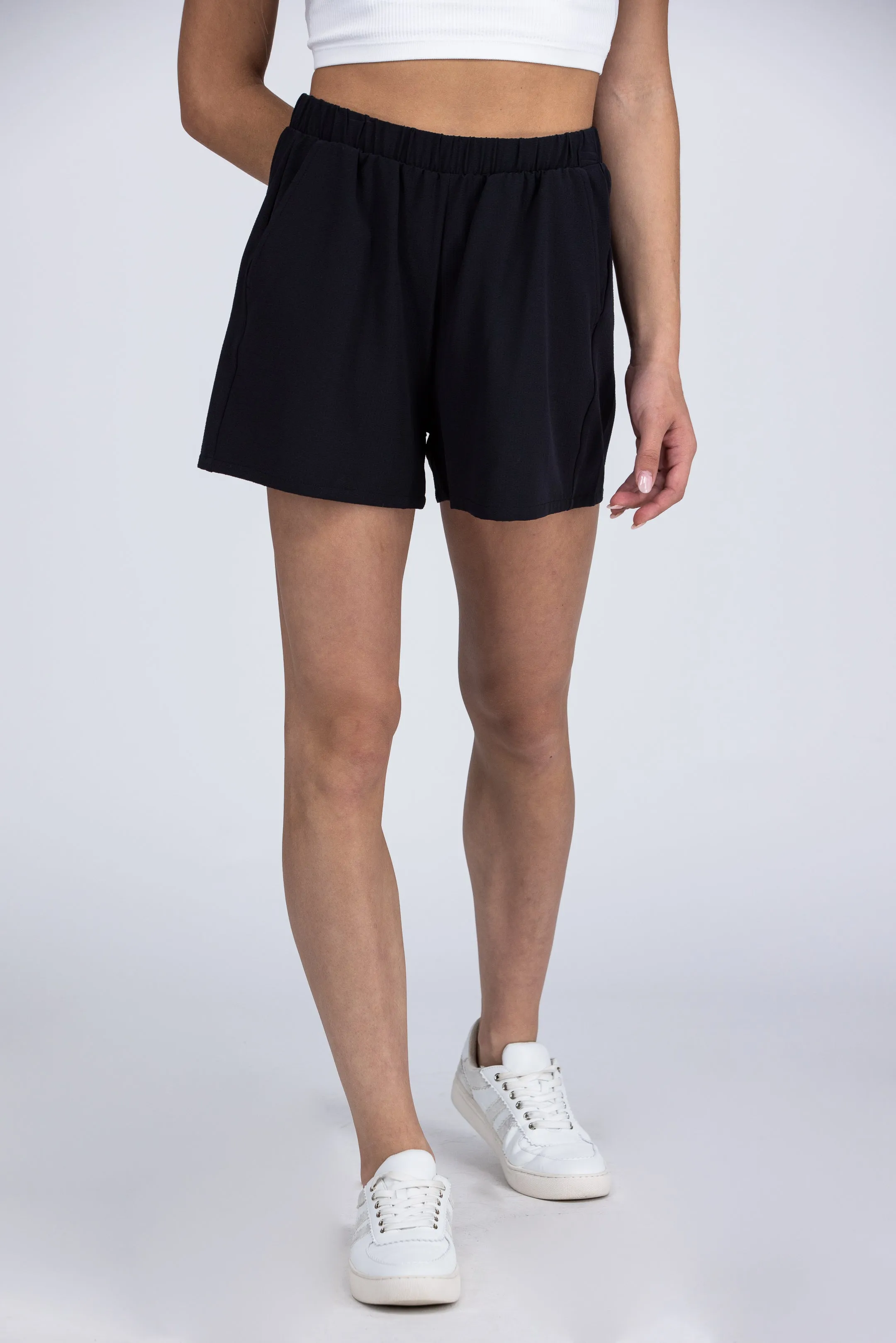 Crinkle it Up Women's Relaxed High Waisted Shorts