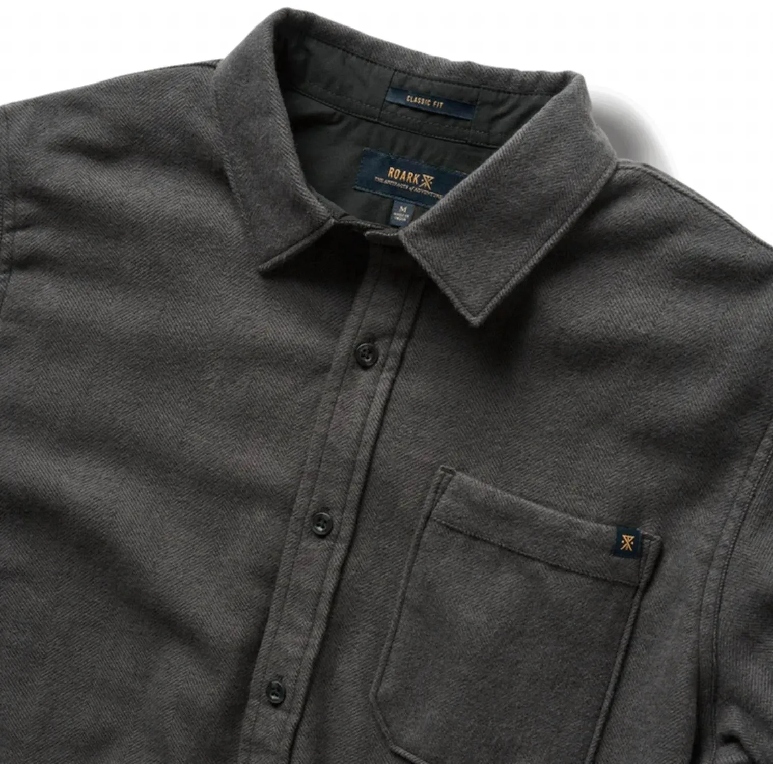 Crossroads Flannel In Charcoal