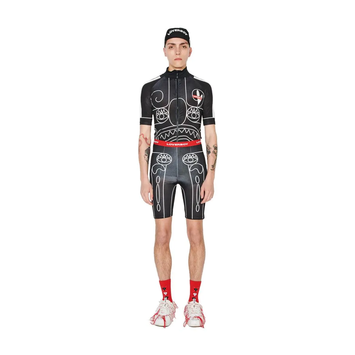 Cycling Shorts 'Black White'