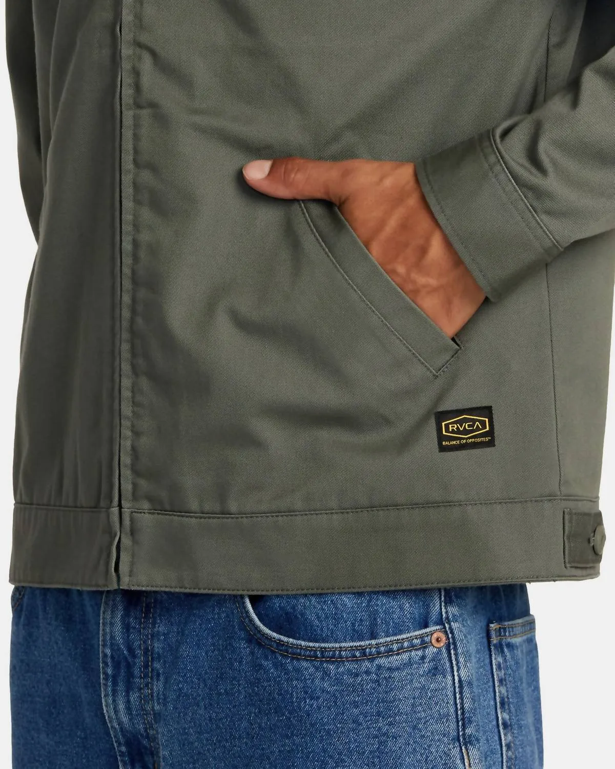 Dayshift Twill Jacket In Olive