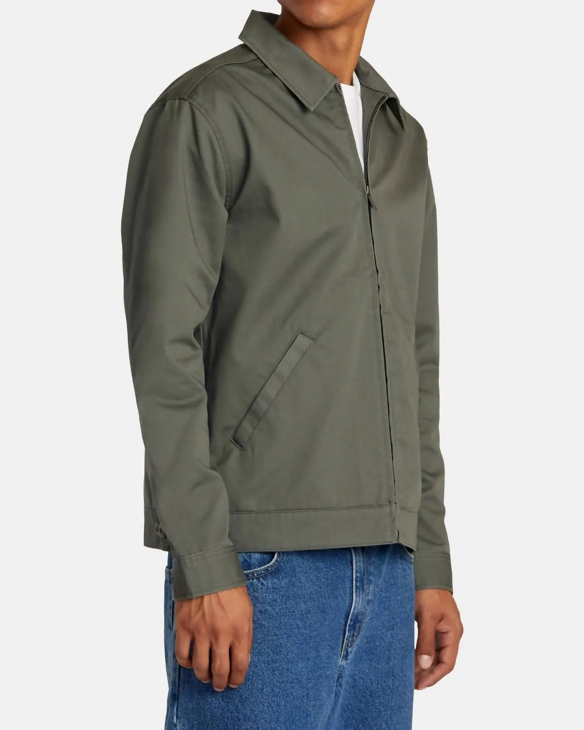 Dayshift Twill Jacket In Olive