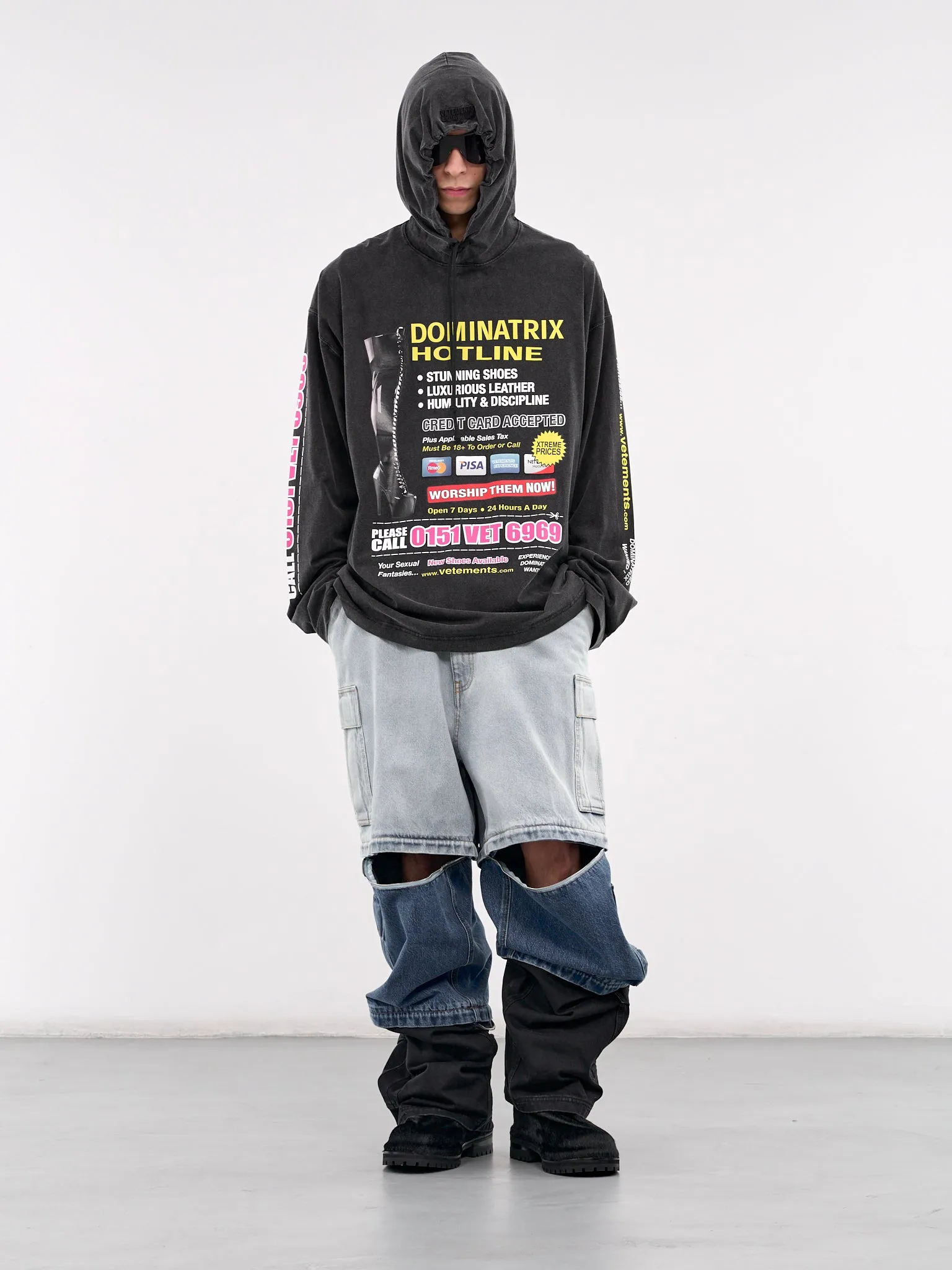 Deconstructed Triple Cargo Pants (UA66PA510N-DENIM)
