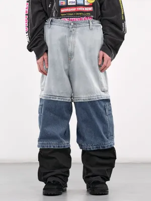 Deconstructed Triple Cargo Pants (UA66PA510N-DENIM)