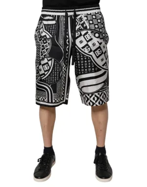 Dolce & Gabbana  Bandana Silk Men Bermuda Men's Shorts (Pre-Owned)