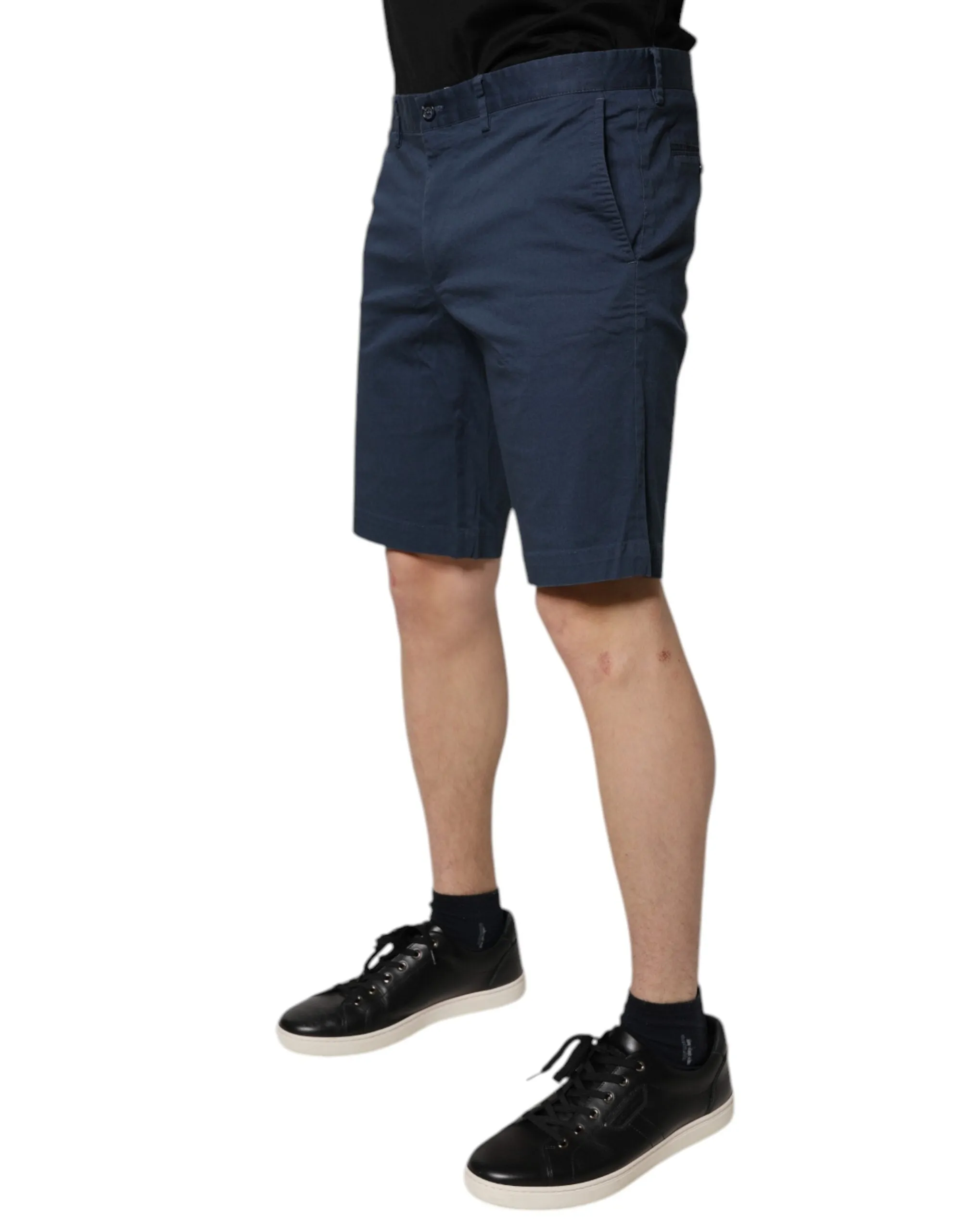 Dolce & Gabbana Cotton Mid Waist Men Bermuda Men's Shorts