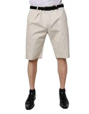 Dolce & Gabbana Cotton Stretch Mid Waist Bermuda Men's Shorts