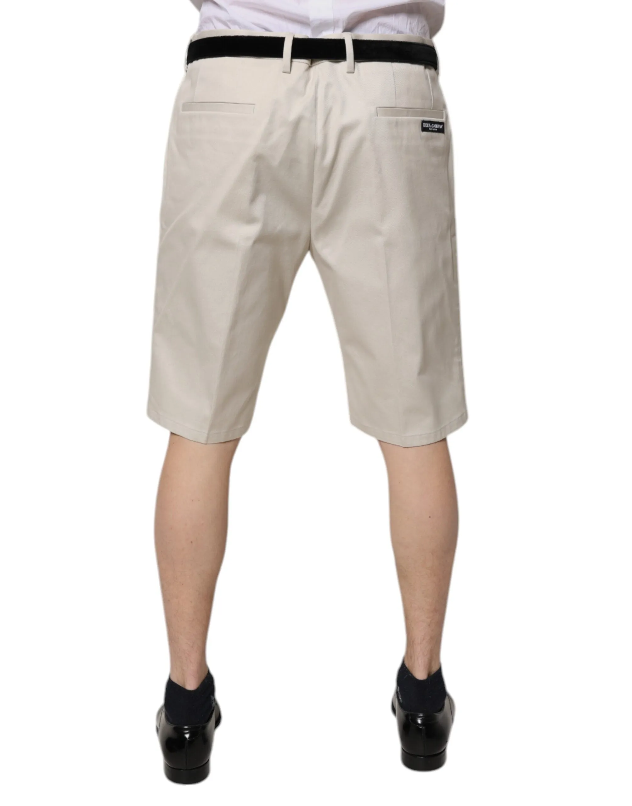 Dolce & Gabbana Cotton Stretch Mid Waist Bermuda Men's Shorts