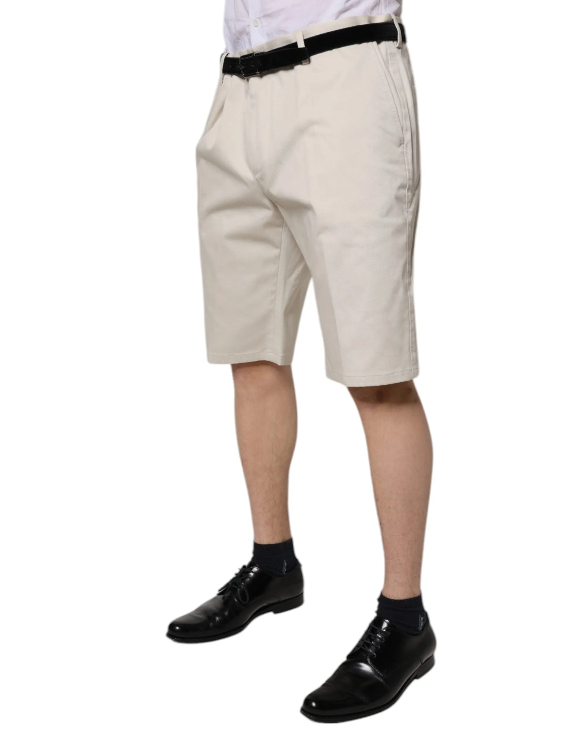 Dolce & Gabbana Cotton Stretch Mid Waist Bermuda Men's Shorts