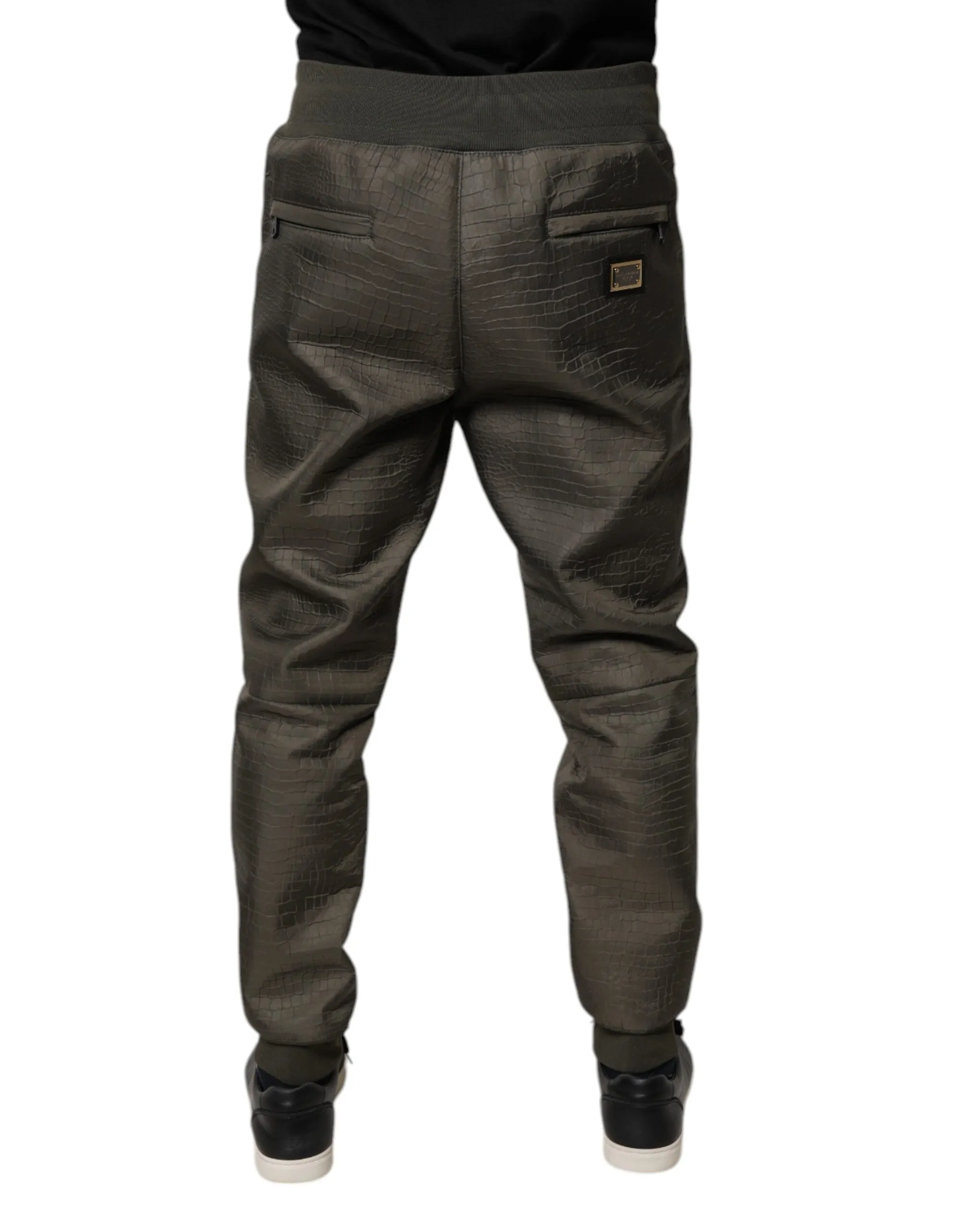 Dolce & Gabbana Lambskin Leather Men SweatMen's Men's Pants