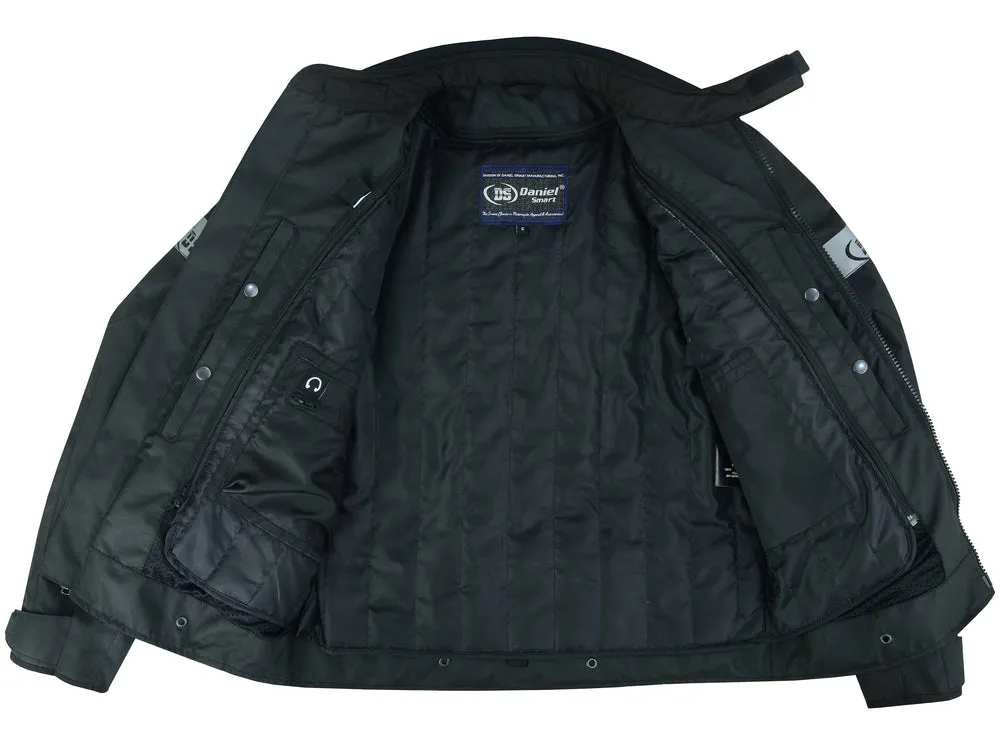 DS Flight Wings - Mens Textile Motorcycle Jacket - Black