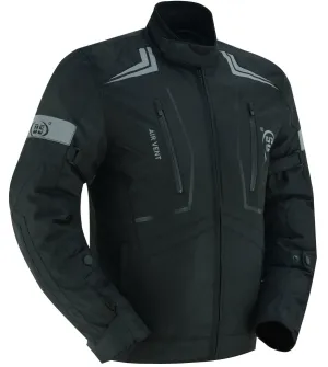 DS Flight Wings - Mens Textile Motorcycle Jacket - Black