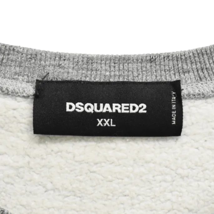 DSQUARED2 Heather grey Mens SIZE XXL Sweaters