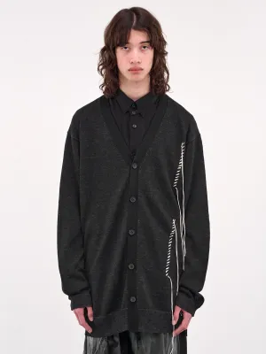 Embroidered Cardigan (HP-K82-383-1-CHARCOAL)