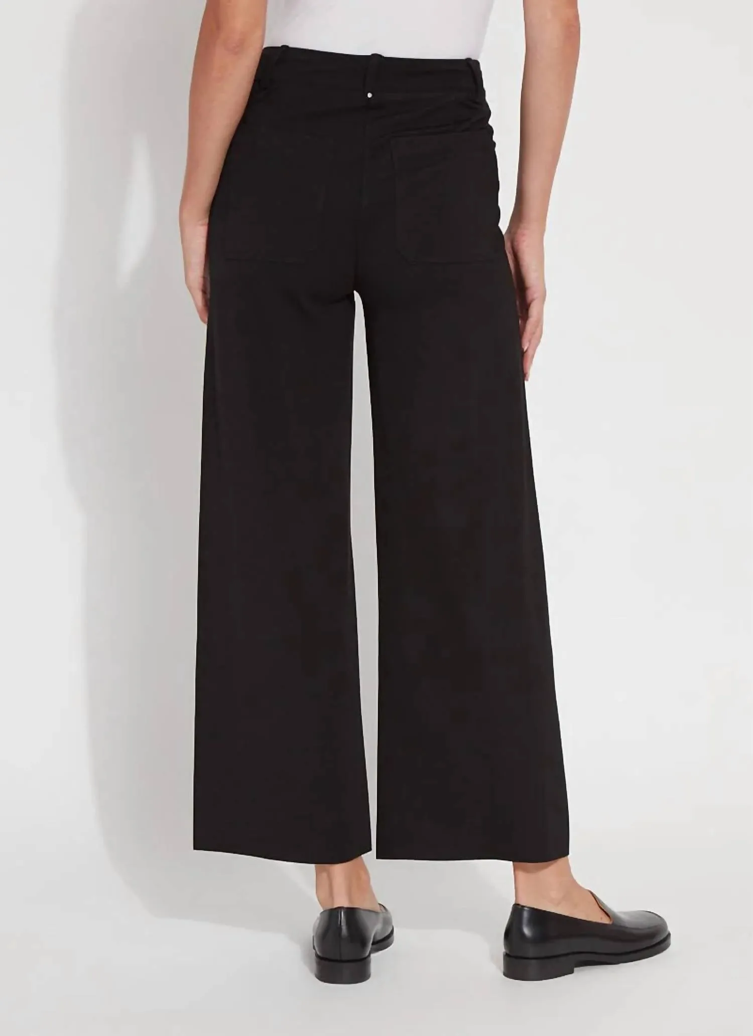Erin Hi Waist Ponte Pants In Black