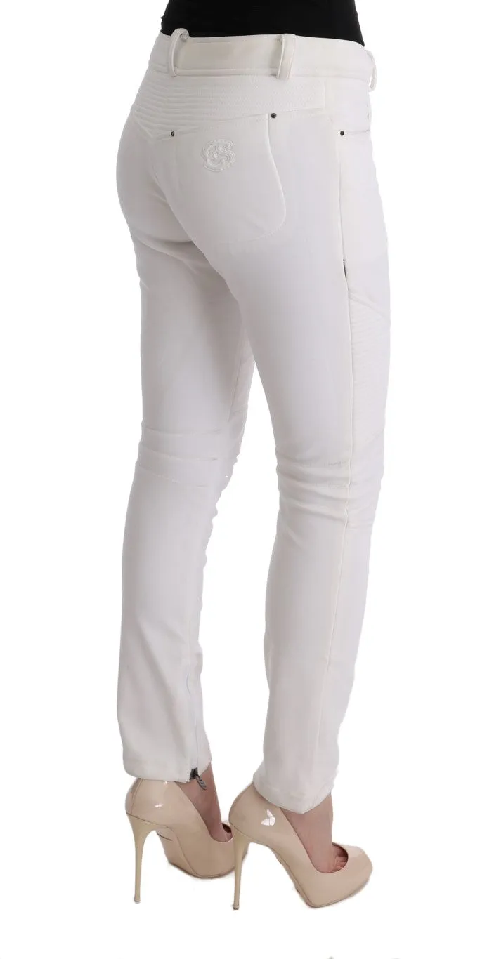 Ermanno Scervino Chic  Slim Fit Cotton Women's Pants