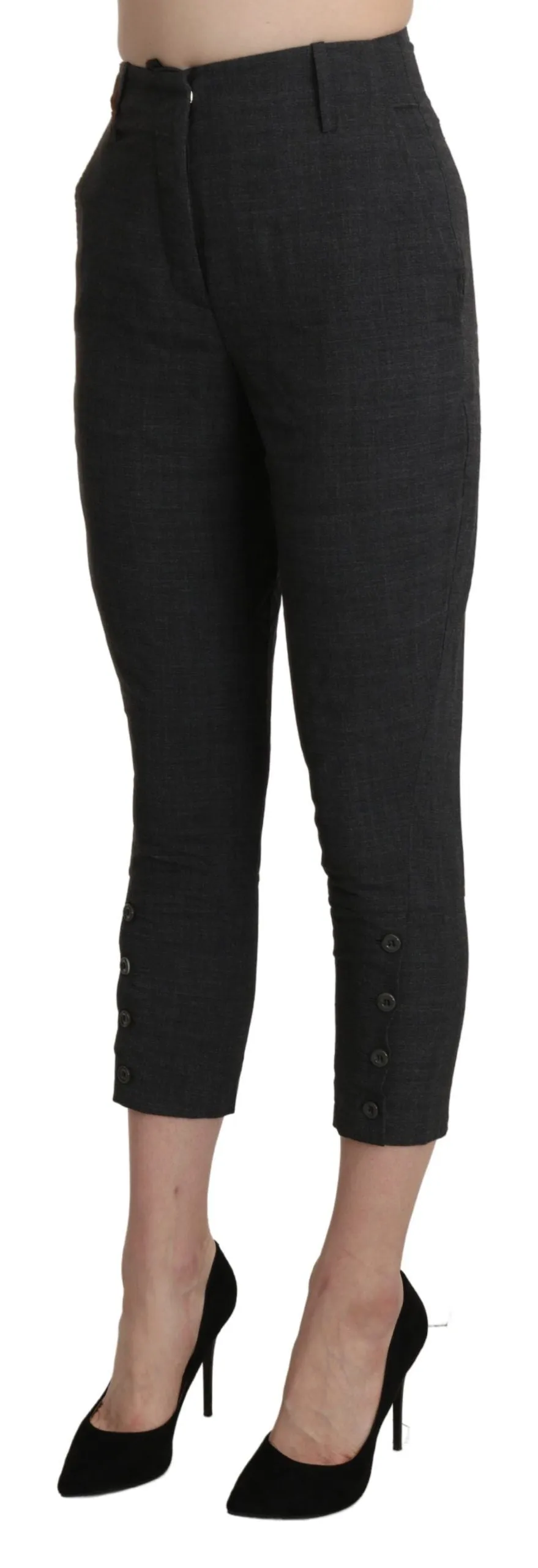 Ermanno Scervino  High Waist Capri Cropped Cotton Women's Pants