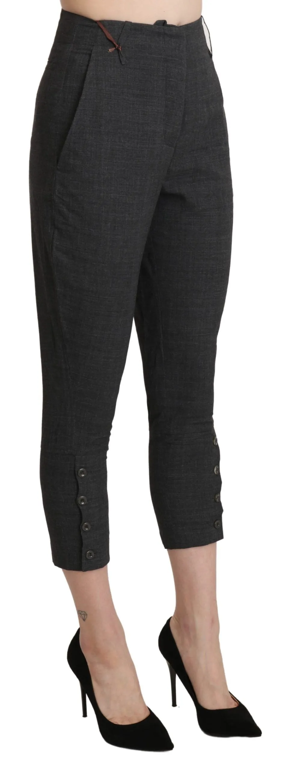 Ermanno Scervino  High Waist Capri Cropped Cotton Women's Pants