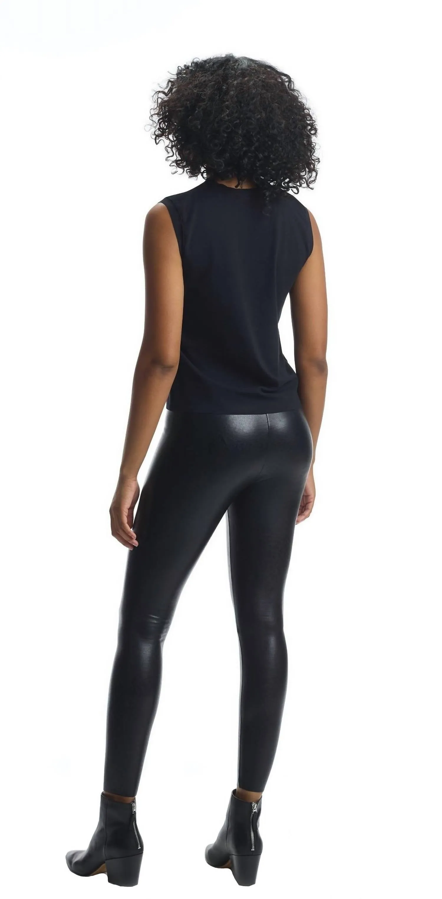 Essential Cotton Muscle Tee In Black