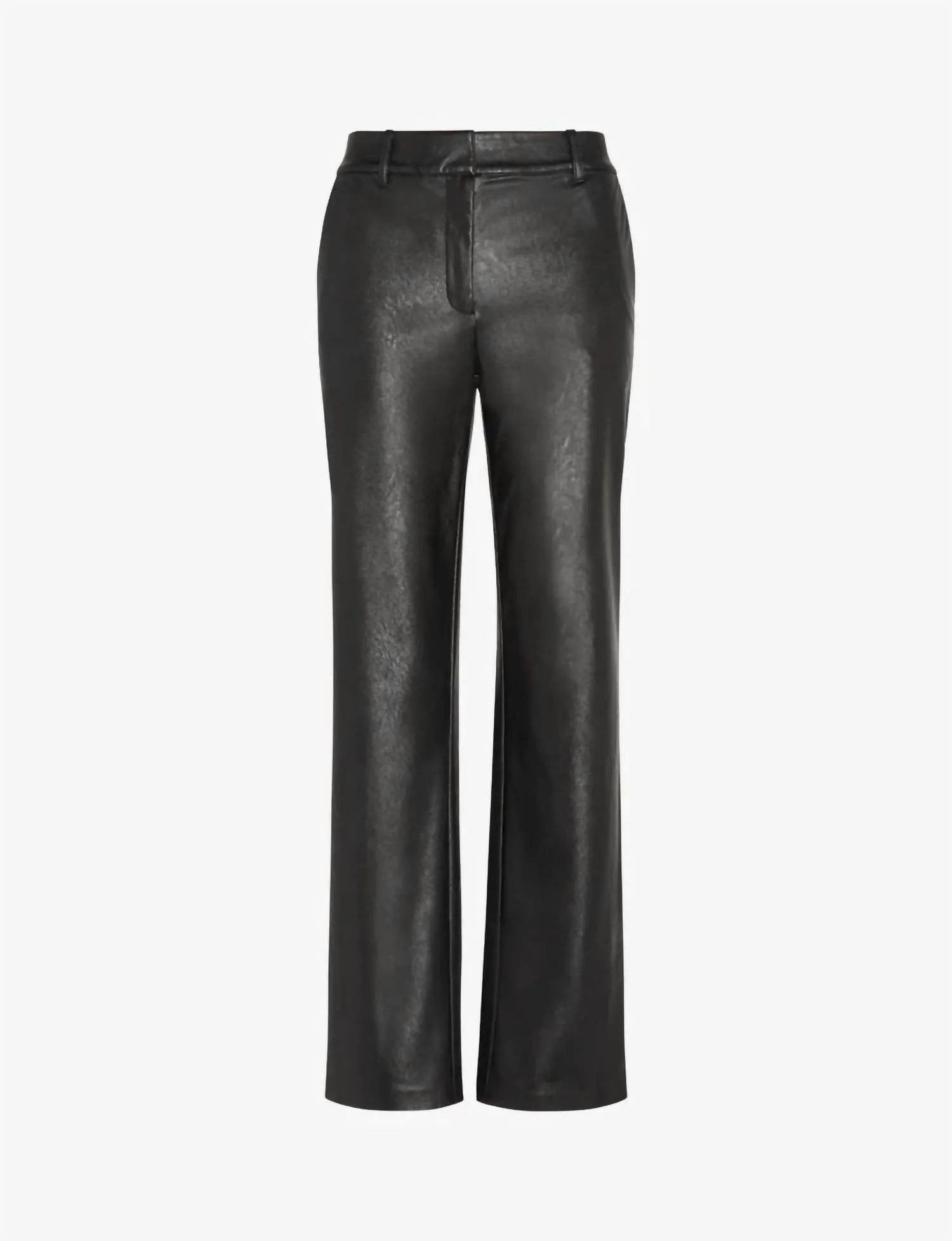 Faux Leather Pant In Black