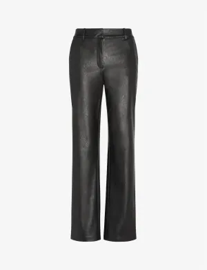 Faux Leather Pant In Black