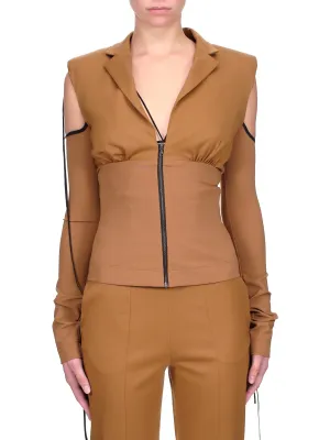 Fitted Blazer (JKT004-CARAMEL)