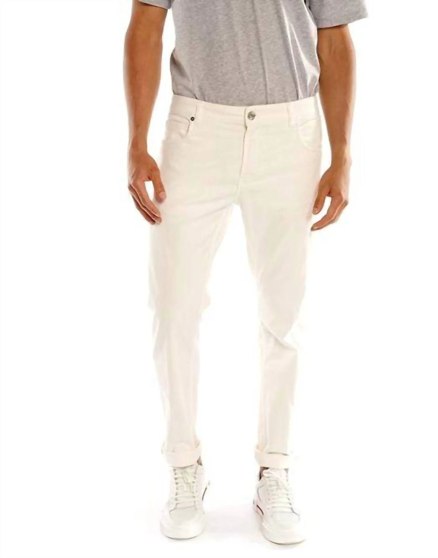 Five Pocket Pant In Avorio
