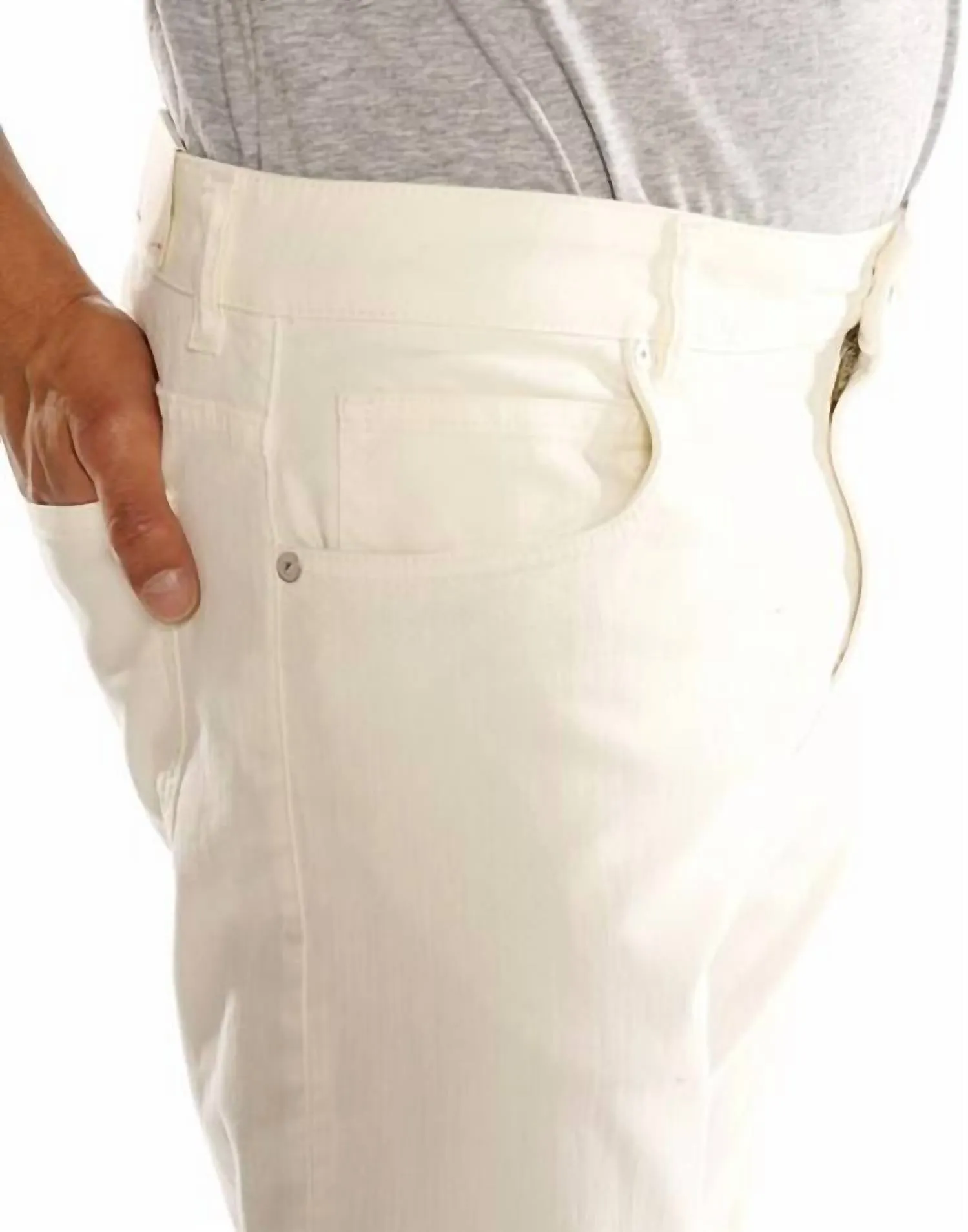 Five Pocket Pant In Avorio