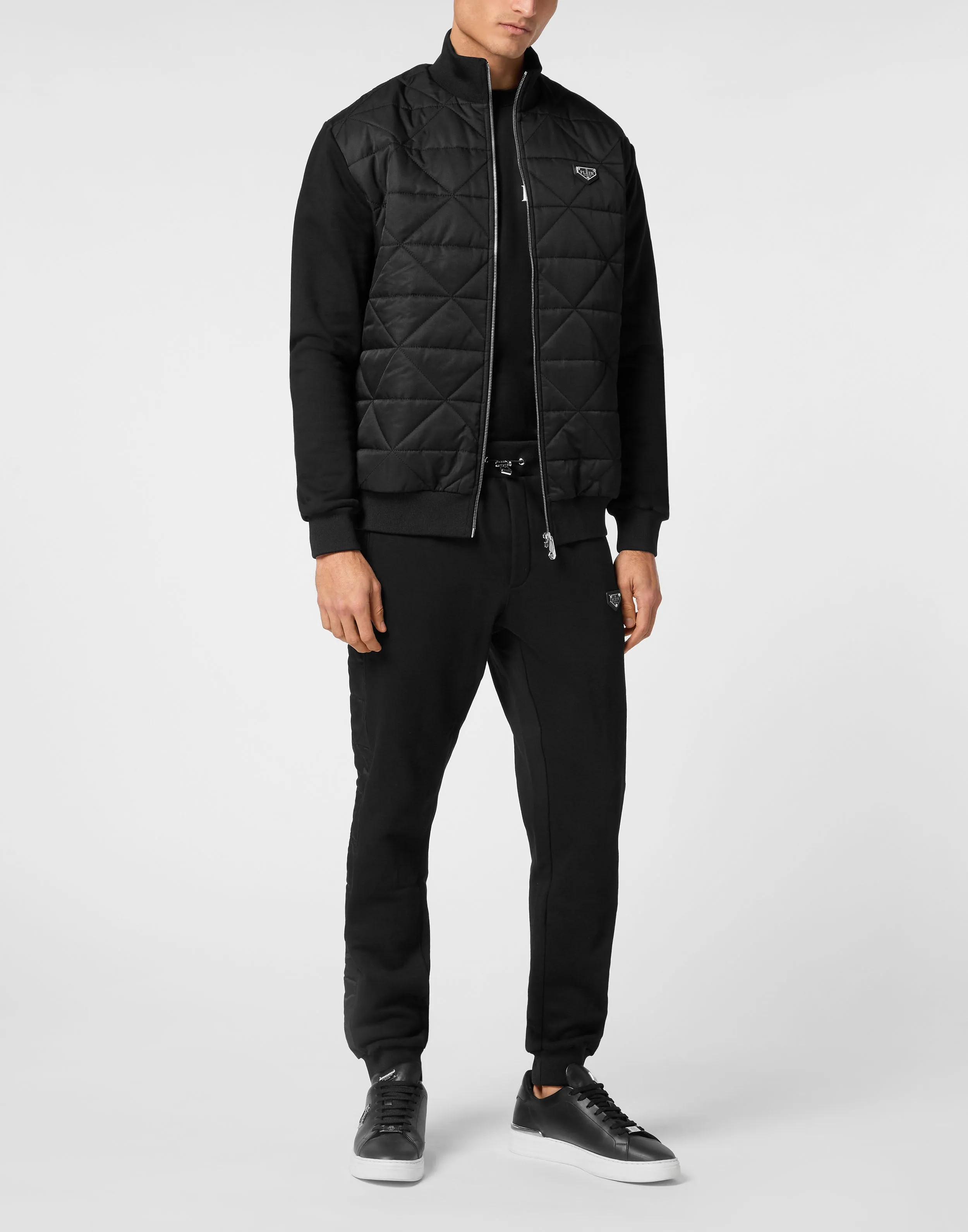 Fleece and Nylon Padded Jacket