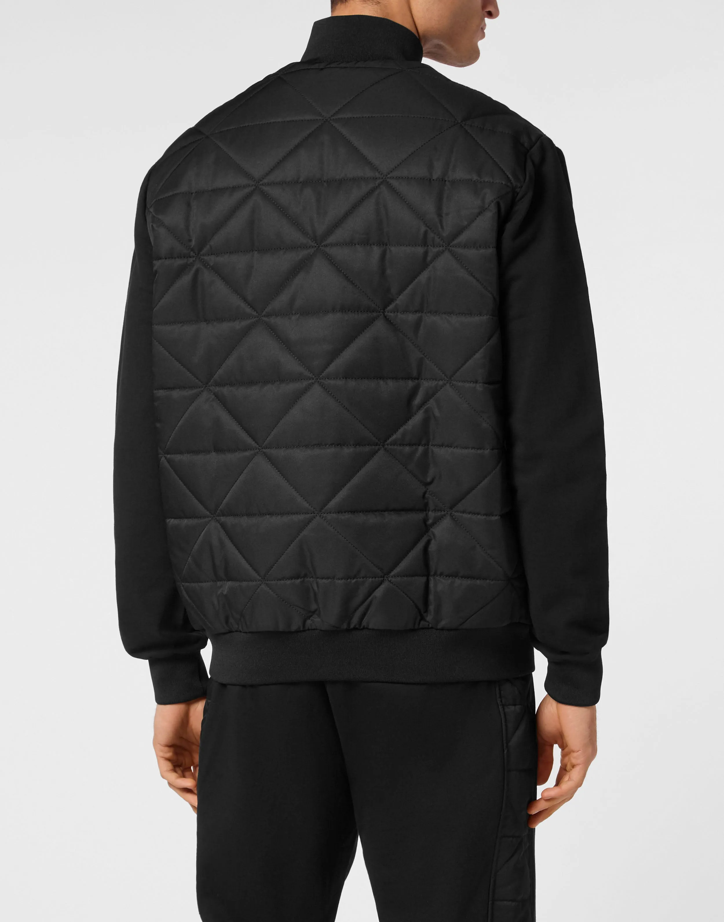 Fleece and Nylon Padded Jacket