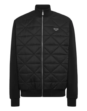 Fleece and Nylon Padded Jacket