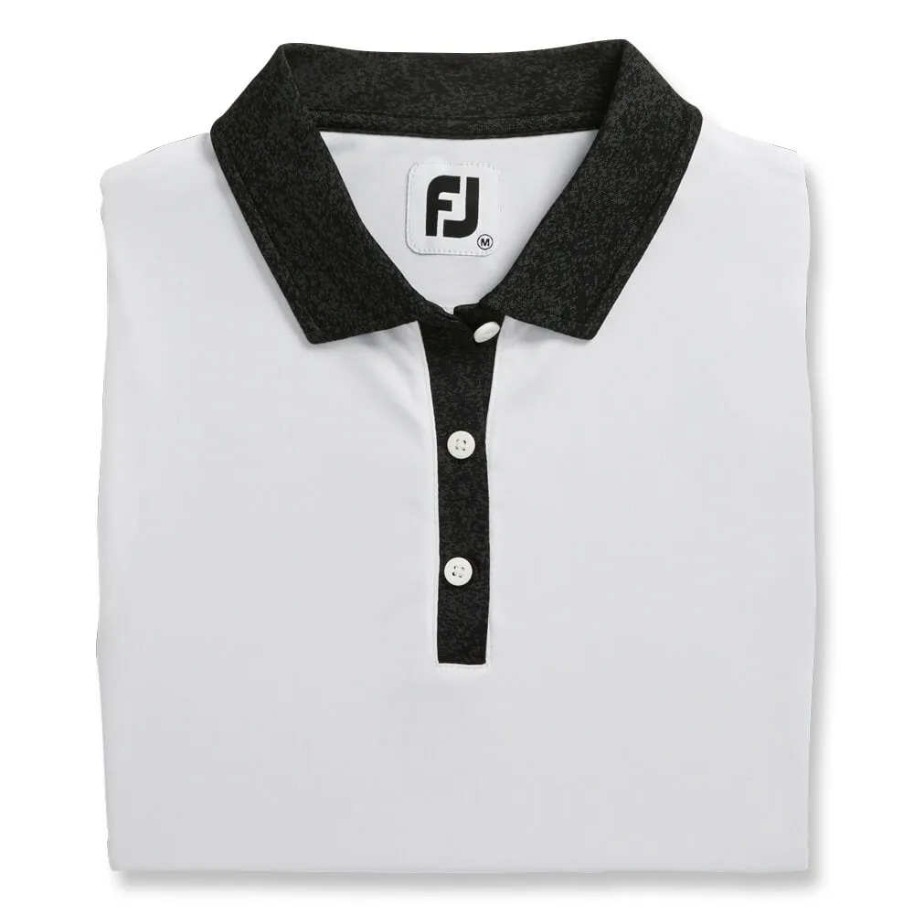 FootJoy Sleeveless Jacquard Back Shirt Golf Polo 2021 Women