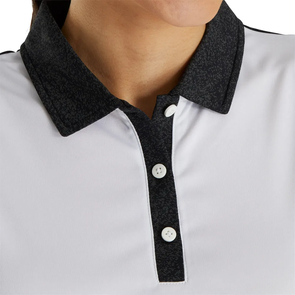 FootJoy Sleeveless Jacquard Back Shirt Golf Polo 2021 Women