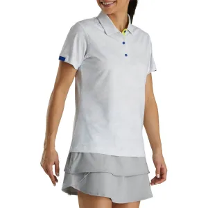 FootJoy Tonal Print Short Sleeve Golf Polo 2021 Women