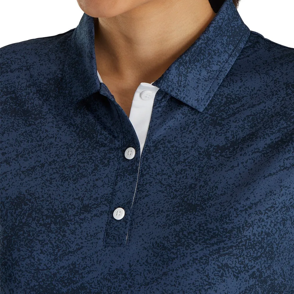 FootJoy Tonal Print Short Sleeve Golf Polo 2021 Women