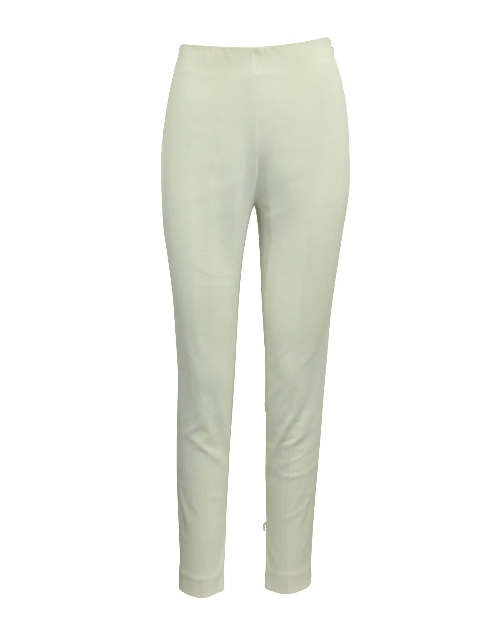 Giambattista Valli Straight Leg Pants in Ecru Cotton