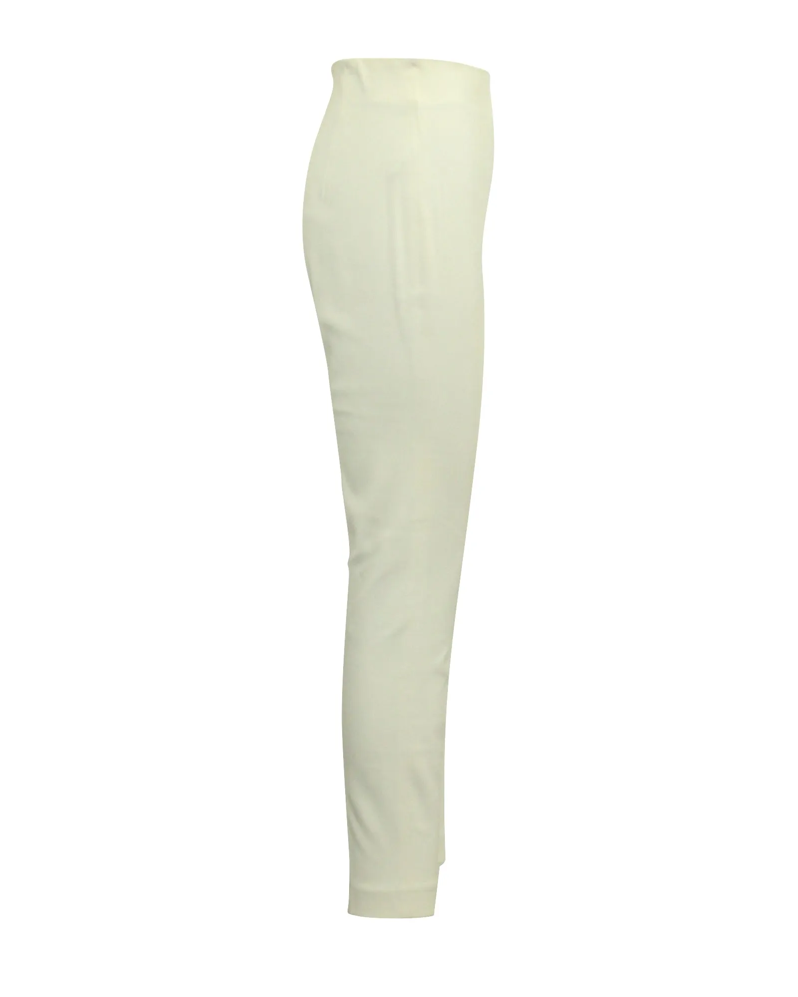 Giambattista Valli Straight Leg Pants in Ecru Cotton