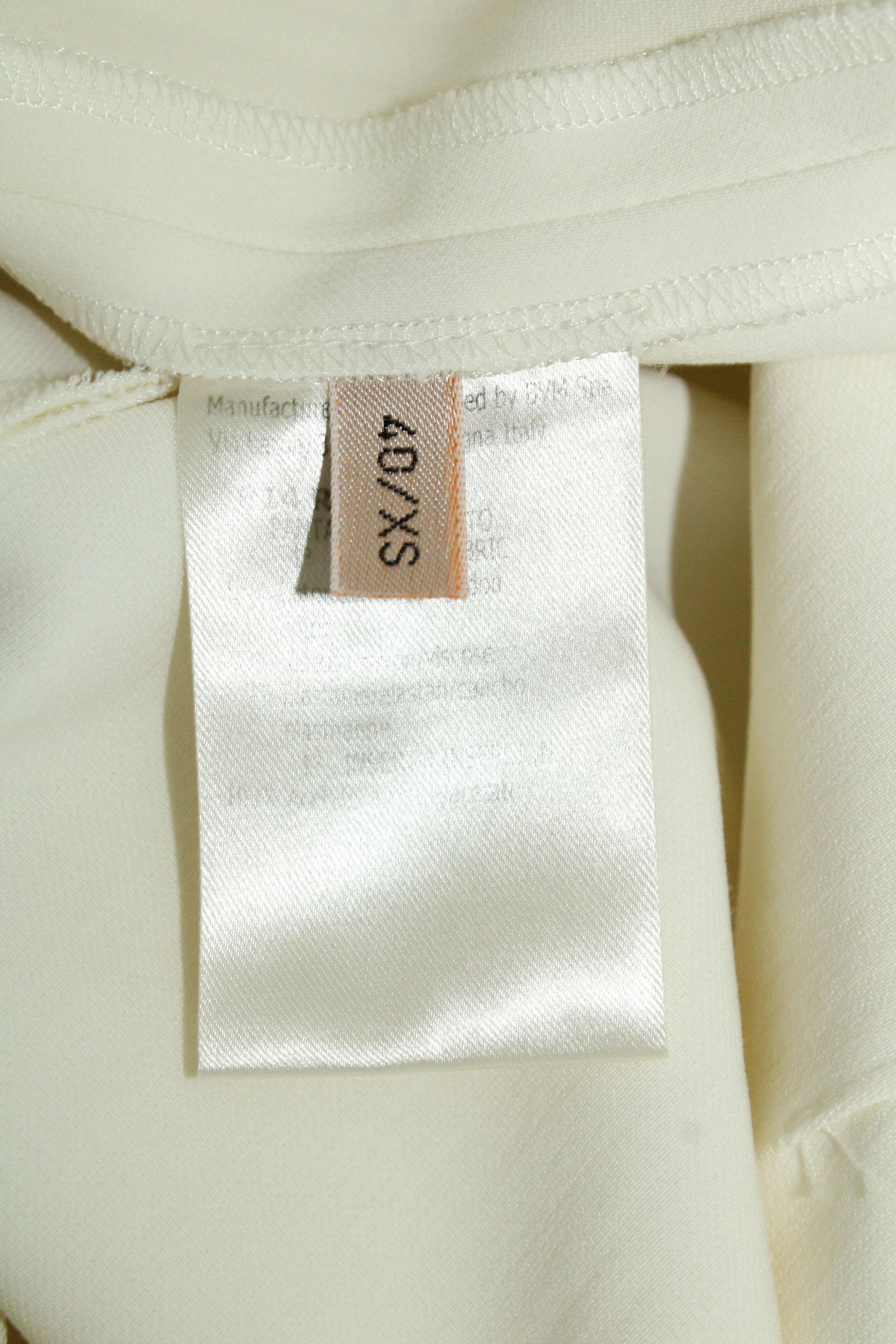 Giambattista Valli Straight Leg Pants in Ecru Cotton