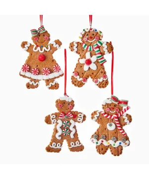 Gingerbread Boy or Girl Ornament - Single, Various Styles
