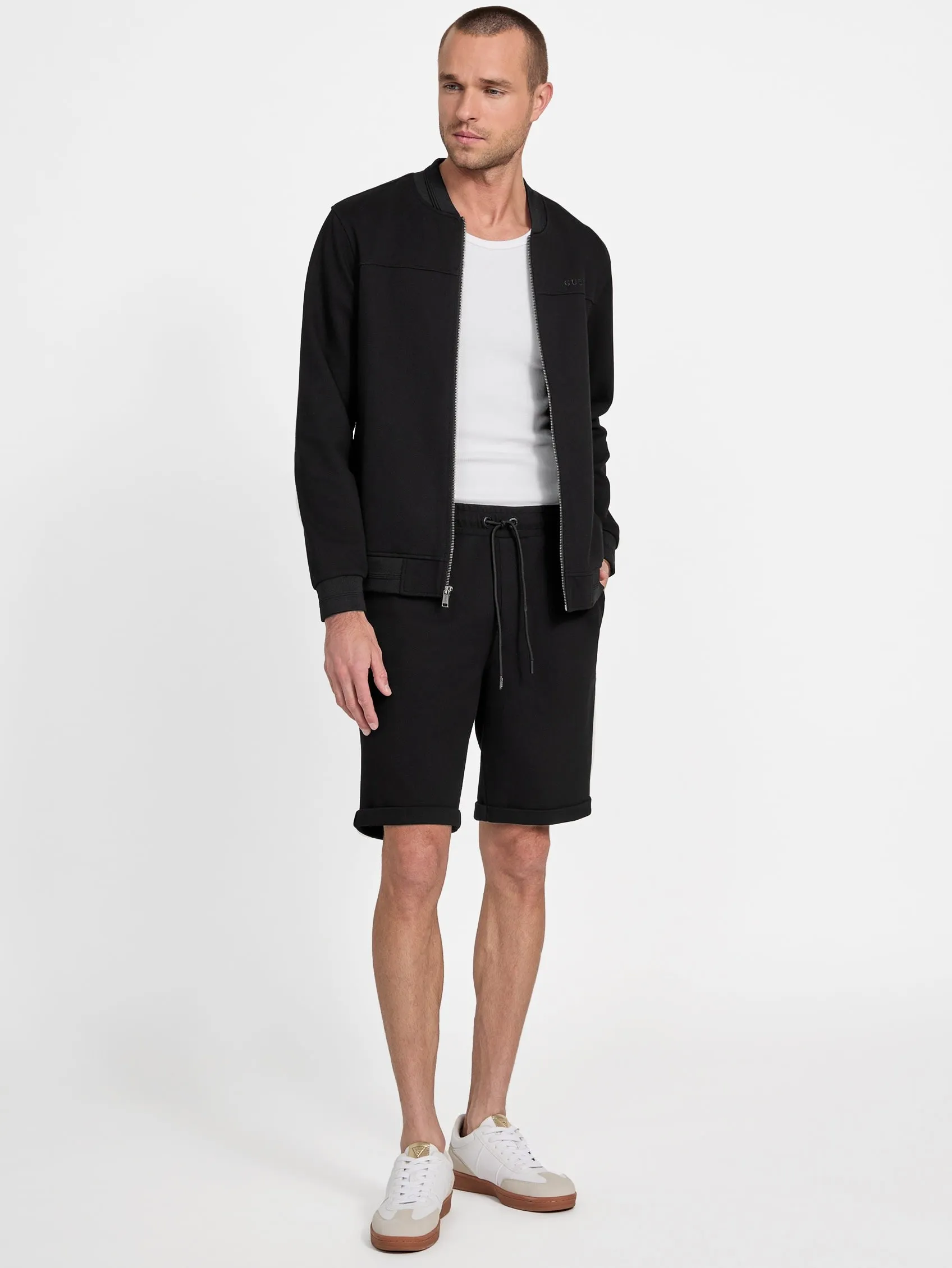 Giovanni Mock-Neck Flight Jacket