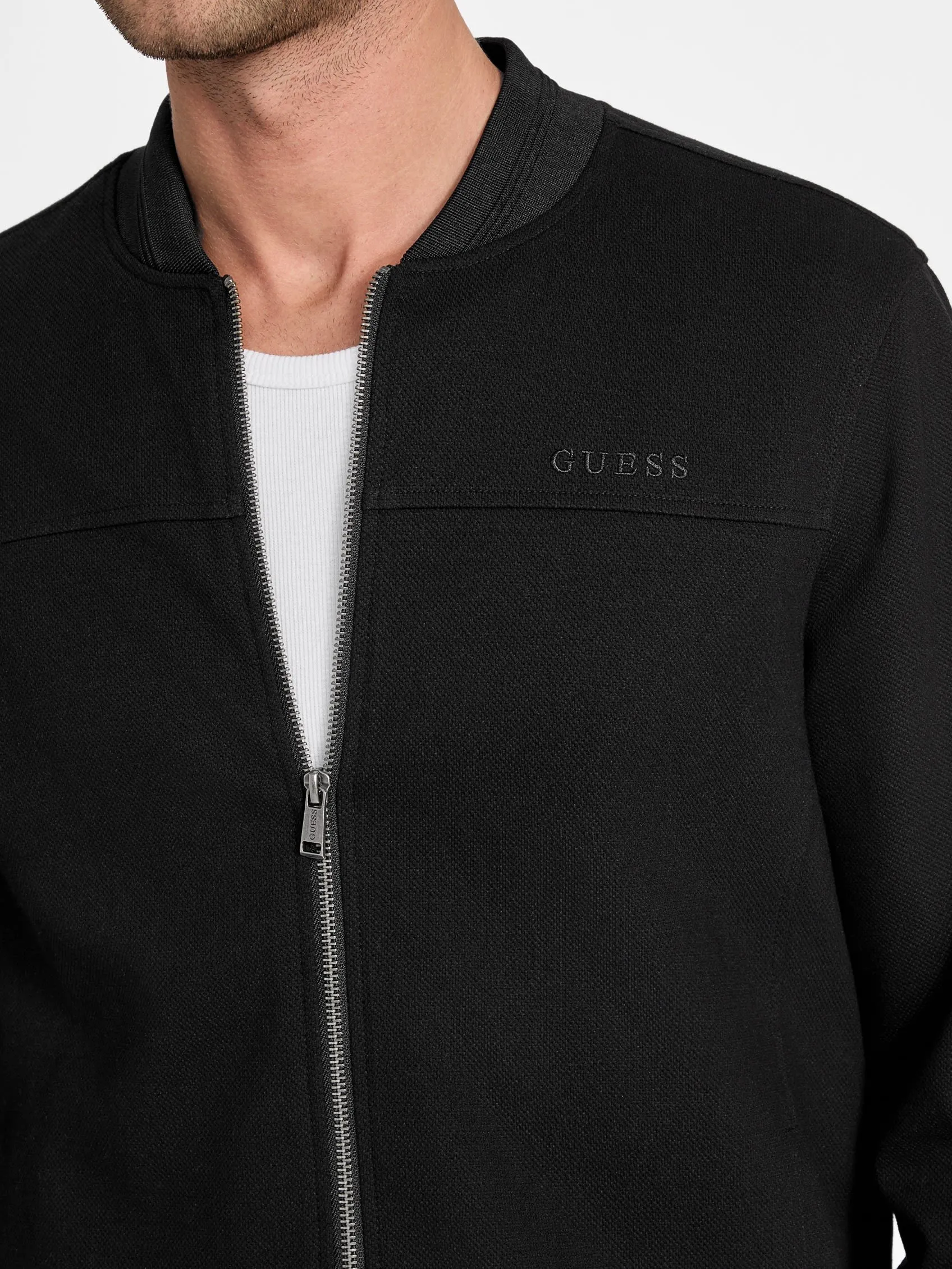 Giovanni Mock-Neck Flight Jacket