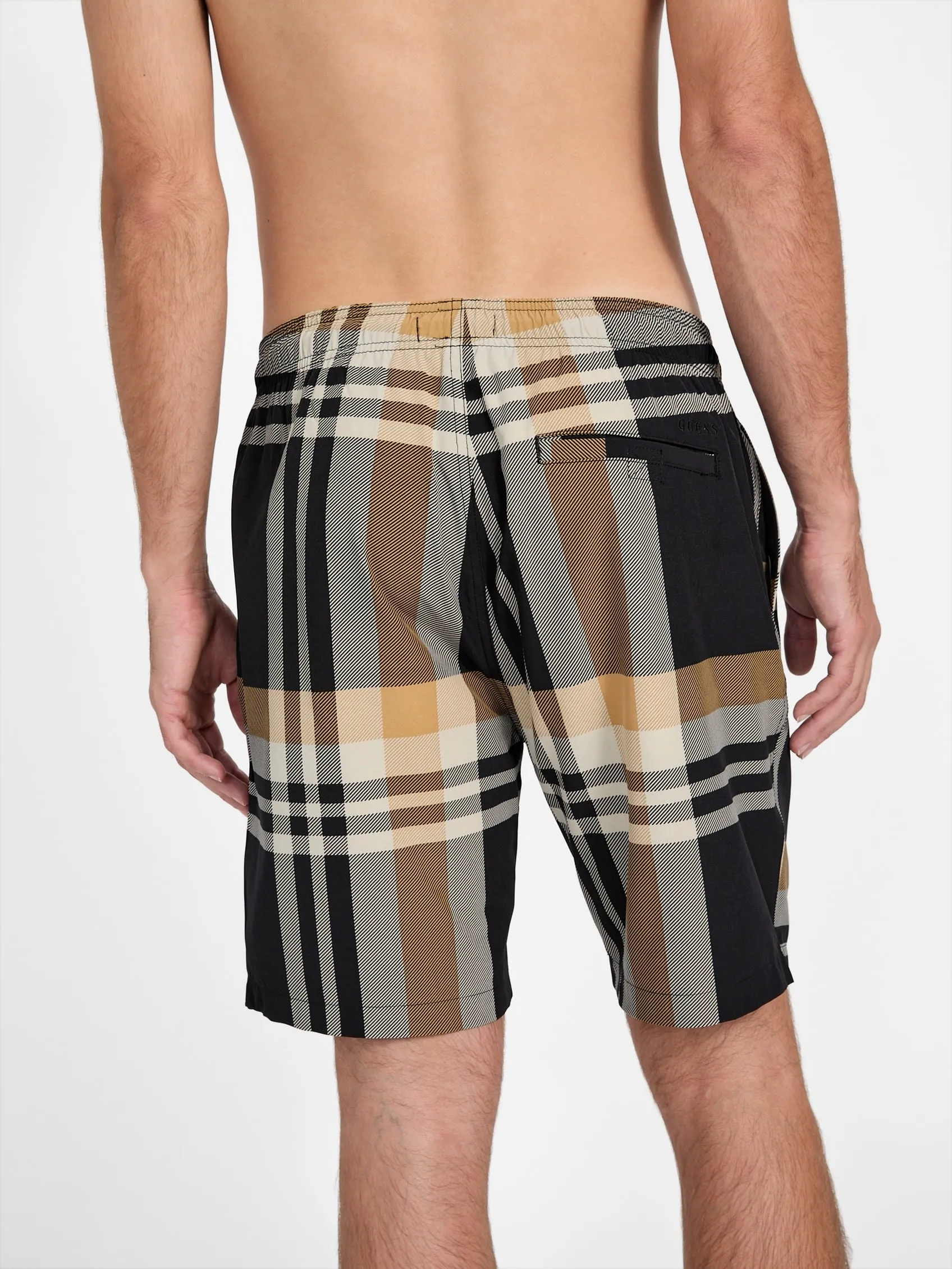 Hertz Plaid Swim Shorts