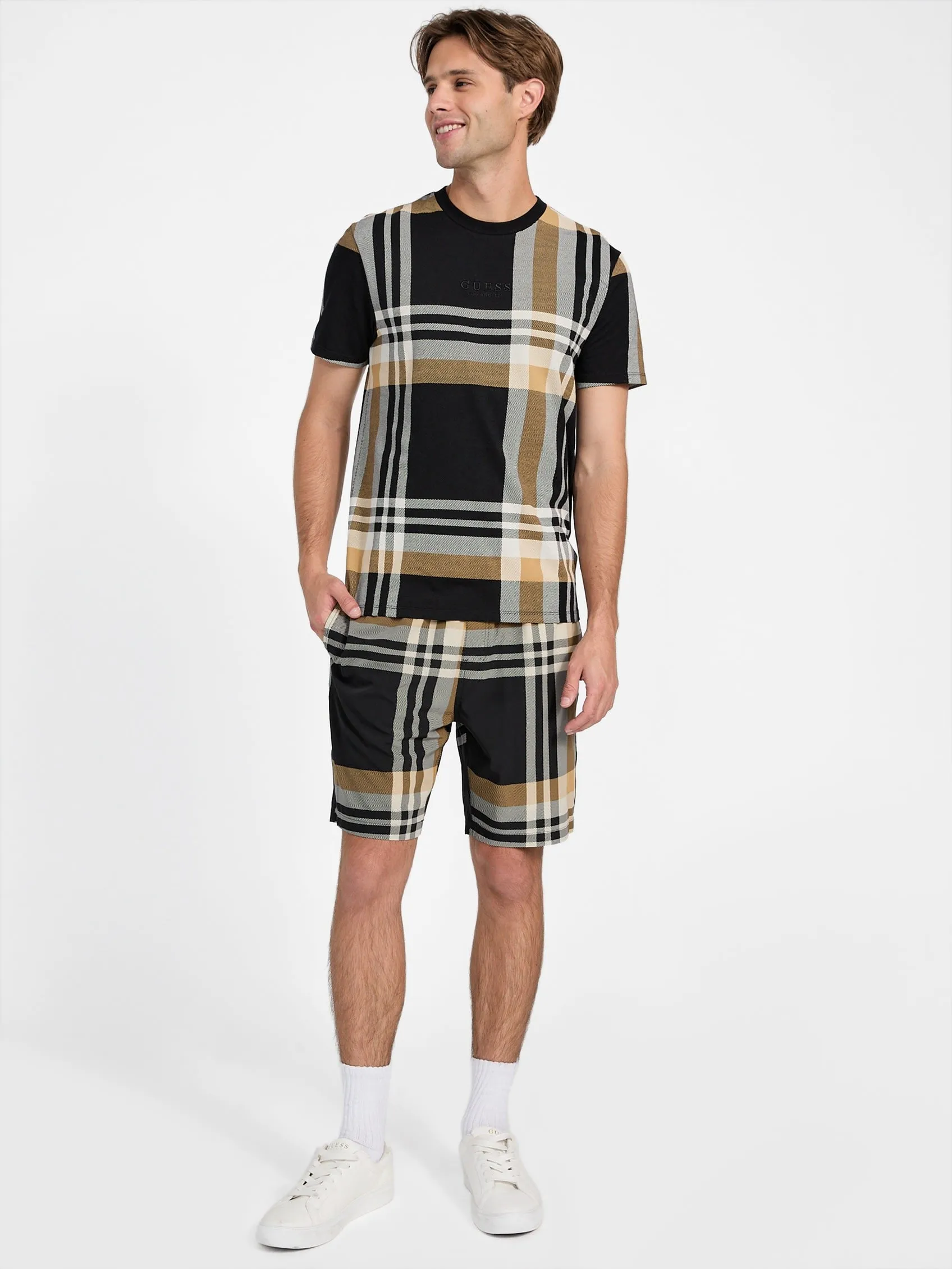 Hertz Plaid Swim Shorts